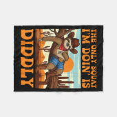 Couverture Polaire The Only Squat I’m Doin’ Is Diddly Sloth Cowboy Fu (Devant (Horizontal))