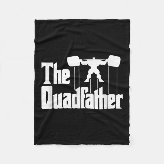 Couverture Polaire The Quadfather Gym Motivational Humor Tee Shirt  (Devant)