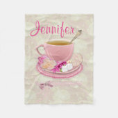 Couverture Polaire Thé rose mou (Devant)