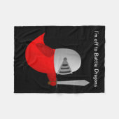 Couverture Polaire The Sammy Bird - I'm Off To Battle Dragons  (Devant (Horizontal))