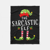 Couverture Polaire The Sarcastic Elf Christmas Matching Pajama  (Devant)
