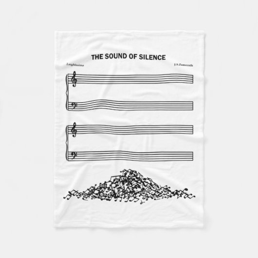 Couverture Polaire The Sound Of Silence Funny Musical  (Devant)