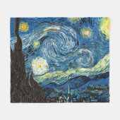 Couverture Polaire The Starry Night by Vincent Van Gogh (Devant (Horizontal))