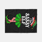 Couverture Polaire The Sy Elf Xmas Funny Christmas Matching Family Pa (Devant (Horizontal))