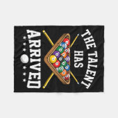 Couverture Polaire The Talent Has Arrived Funny Billiards Ol Player  (Devant (Horizontal))