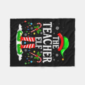 Couverture Polaire The Teacher Elf Funny Xmas Teachers Christmas Teac (Devant (Horizontal))