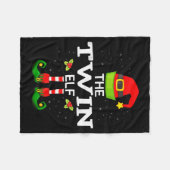 Couverture Polaire The Twin Elf Christmas Family Matching Pajama  (Devant (Horizontal))