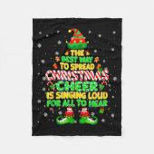 Couverture Polaire The Way To Spread Christmas Elf Xmas Boys Mens Kid (Devant)