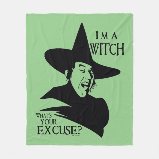 Couverture Polaire The Wizard Of Oz™ | I'm A Witch (Devant)