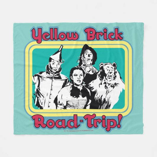 Couverture Polaire The Wizard Of Oz™ | Yellow Brick Road-Trip! (Devant (Horizontal))