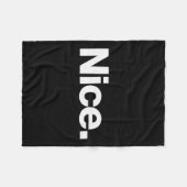 Couverture Polaire The Word Nice _ A Christmas Design That Says Nice (Devant (Horizontal))