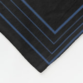 Couverture Polaire Thème Bleu Bach Enterrement de Vie de Jeune Fille  (Coin)