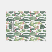 Couverture Polaire Thème Cacti Desert Personnalisé (Devant (Horizontal))