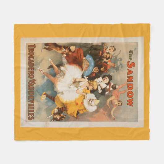 Couverture Polaire Thème de carnaval de vaudevilles de Sandow (Devant (Horizontal))