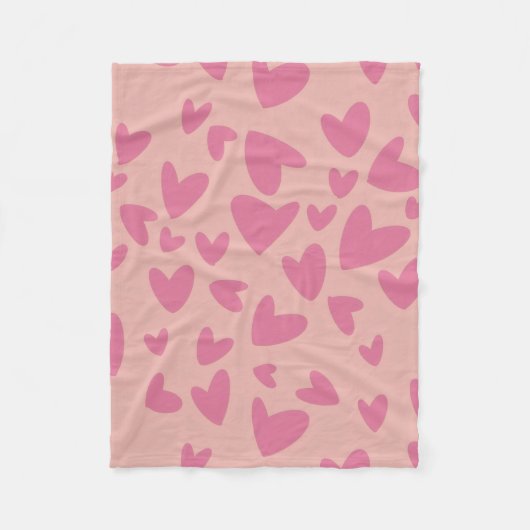 Couverture Polaire Thème de la Saint-Valentin (Devant)