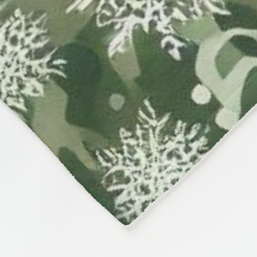 COUVERTURE POLAIRE THÈME DE NOËL FLEECE (Coin)