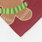 Couverture Polaire Thème de Noël Gingerbread Hommes (Coin)