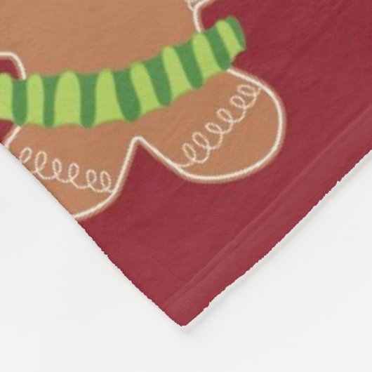 Couverture Polaire Thème de Noël Gingerbread Hommes (Coin)