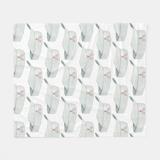 Couverture Polaire Thème de tennis (Devant (Horizontal))