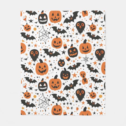 Couverture Polaire Thème Halloween (Devant)