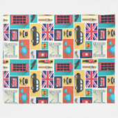 Couverture Polaire Thème Londres (Devant (Horizontal))