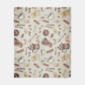 Couverture Polaire Thème Lover Café  (Devant)