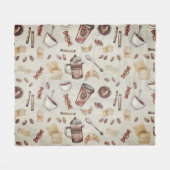 Couverture Polaire Thème Lover Café  (Devant (Horizontal))