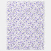 Couverture Polaire Thème mignon Papillon esthétique violet (Devant)