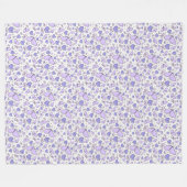 Couverture Polaire Thème mignon Papillon esthétique violet (Devant (Horizontal))