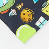 Couverture Polaire Thème spatial cool - Astronauts & Rocket Ships (Coin)