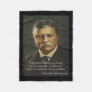 Couverture Polaire Theodore Roosevelt Mème Anti Trump Tee