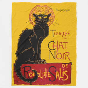 Couverture Polaire Theophile Steinlen - Le Conversation Noir Vintage