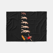 Couverture Polaire Théorie de l'évolution skateboard drôle (Devant (Horizontal))