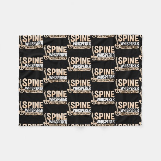 Couverture Polaire Thérapeute du fouet de la colonne vertébrale Chiro (Devant (Horizontal))