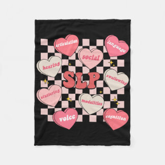 Couverture Polaire Thérapie de la parole Saint-Valentin Cœur de bonbo