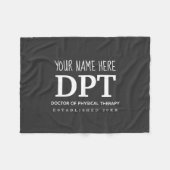 Couverture Polaire Thérapie physique DPT personnalisable (Devant (Horizontal))