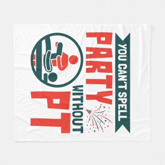 Couverture Polaire Thérapie physique On ne peut pas épeler la fête sa (Devant (Horizontal))