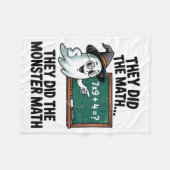 Couverture Polaire They Did Monster Math Teacher Halloween Costume Ma (Devant (Horizontal))