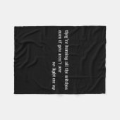 Couverture Polaire They're Burning All The Witches Apparel  (Devant (Horizontal))