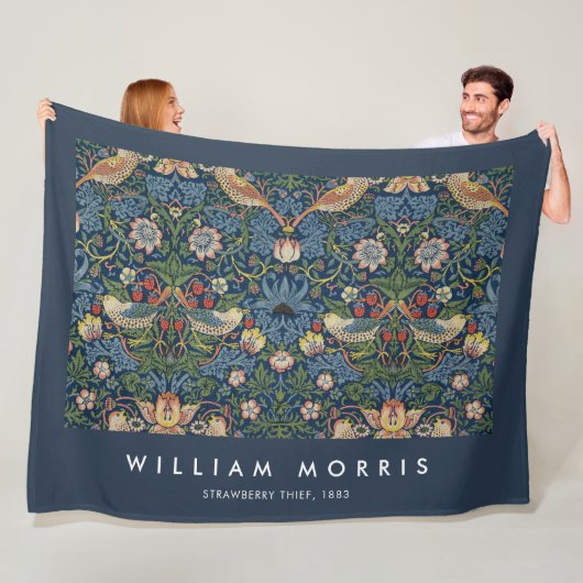 Couverture Polaire Thief fraise William Morris (En situation)