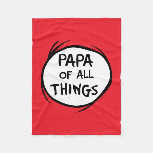 Couverture Polaire Thing One Thing Two - Papa de toutes choses (Devant)