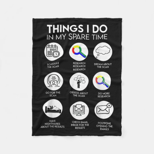 Couverture Polaire Things I Do In My Spare Time Cancer Patient With S (Devant)