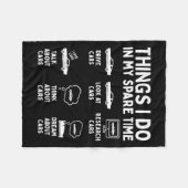 Couverture Polaire Things I Do In My Spare Time Cat, Funny Cat Men Wo (Devant (Horizontal))