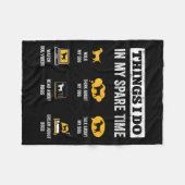 Couverture Polaire Things I Do In My Spare Time Dog Dad Funny Dogs Lo (Devant (Horizontal))