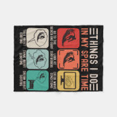 Couverture Polaire Things I Do In My Spare Time Funny Beach Days And  (Devant (Horizontal))