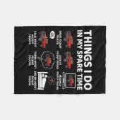 Couverture Polaire Things I Do In My Spare Time Funny Ckup Truck Love (Devant (Horizontal))