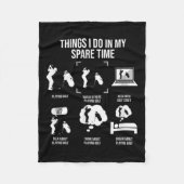 Couverture Polaire Things I Do In My Spare Time, Golf Player  (Devant)