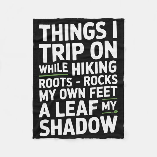 Couverture Polaire Things I Trip On While Hiking Roots Rocks My Own F (Devant)