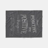 Couverture Polaire Think Sitive Things Happen Motivational  (Devant (Horizontal))