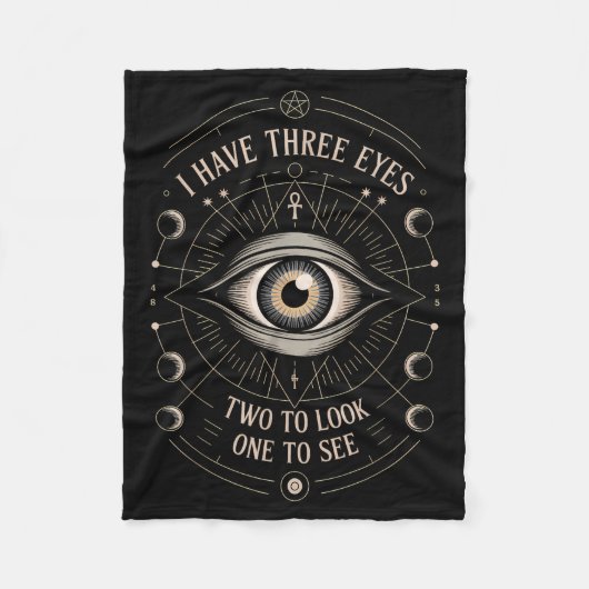 Couverture Polaire Third Eye Mystic Quote Symbol Gift Sritual Occult  (Devant)